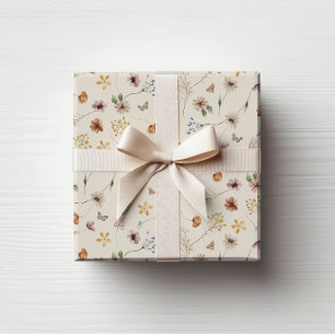 Boho Flowers Wrapping Paper