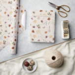 Boho Flowers Wrapping Paper<br><div class="desc">This stylish & elegant Boho Flowers Wrapping Paper features gorgeous hand-painted watercolor wildflowers arranged in a lovely pattern. Find matching items in the Boho Wildflower Wedding Collection.</div>