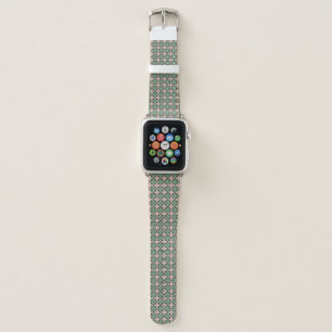 Boho Folk Art Eclectic Retro Christmas Pattern Apple Watch Band