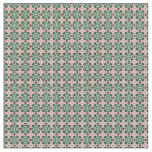 Boho Folk Art Eclectic Retro Christmas Pattern Fabric