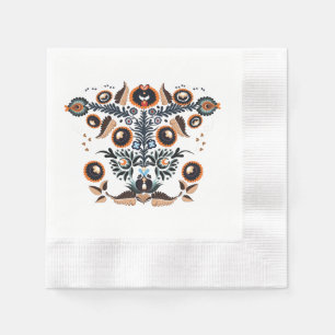 Boho Folk Art Napkins