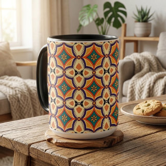 Boho Folk Art Tote Bag Mug