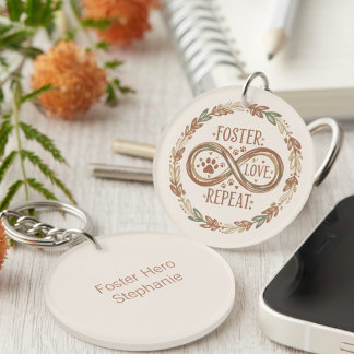 Boho Foster Hero – Heartfelt Animal Rescue Gift Keychain