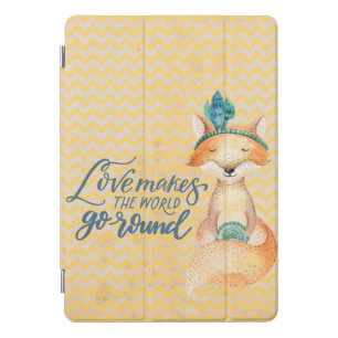 Boho Fox Love Quote iPad Pro Cover