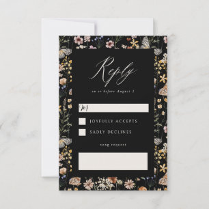 Boho Frame Song Request RSVP Card