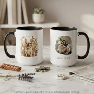 Boho French Bulldog Mom Art Mug