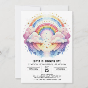 Boho Fun Clouds Birthday Invitation