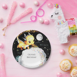 Boho Fun Dragon Birthday Paper Plates