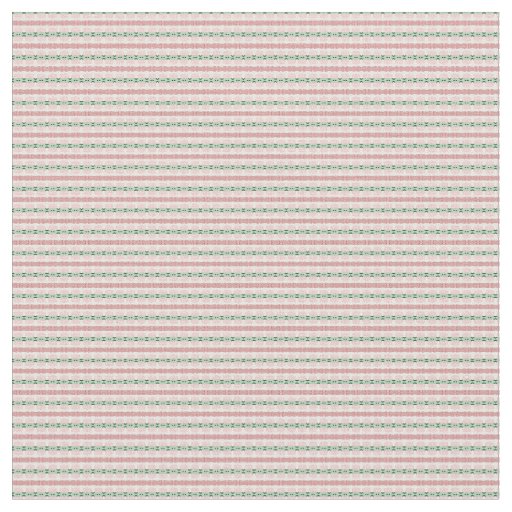 Boho Funky Retro Eclectic Pastel Christmas Stripe Fabric