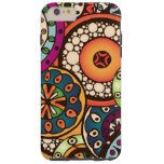 Boho Funky Trendy Retro Abstract Pattern Tough Iphone 6 Plus Case at Zazzle