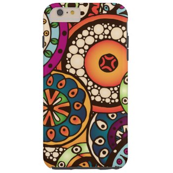 Boho Funky Trendy Retro Abstract Pattern Tough Iphone 6 Plus Case by Boho_Chic at Zazzle