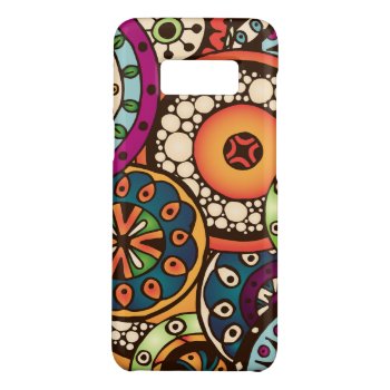 Boho Funky Trendy Retro Abstract Pattern Case-mate Samsung Galaxy S8 Case by Boho_Chic at Zazzle