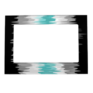 Boho Funky Wavy Abstract Libramaculine Pride Flag Magnetic Frame