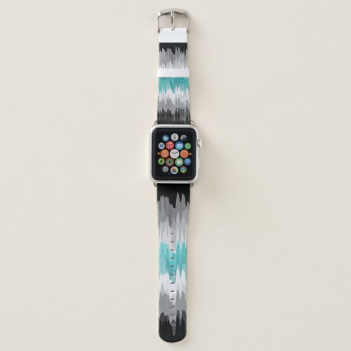 Boho Funky Wavy Abstract Libramasculine Pride Flag Apple Watch Band
