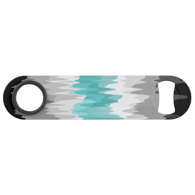 Boho Funky Wavy Abstract Libramasculine Pride Flag Bar Key (Front (Horizontal))