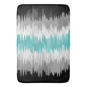 Boho Funky Wavy Abstract Libramasculine Pride Flag Bath Mat