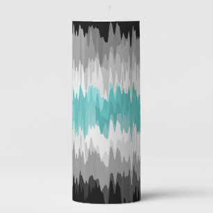 Boho Funky Wavy Abstract Libramasculine Pride Flag Pillar Candle