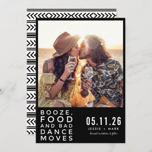 Boho Funny Bad Dance Moves Photo Save The Date