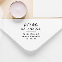 Boho Future Mr & Mrs Wedding Custom Return Address