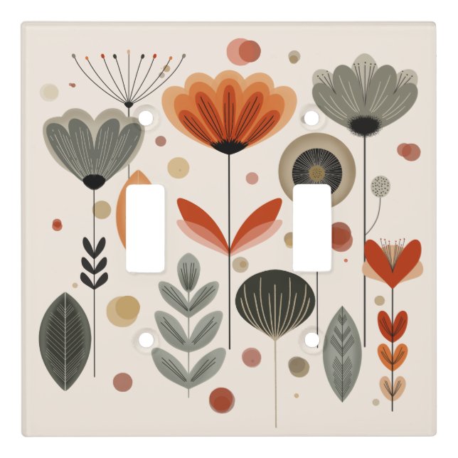 Boho Garden Light Switch Cover (Front)