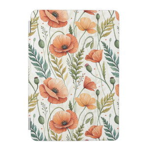 Boho Garden of Beautiful Poppies iPad Mini Cover
