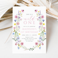 Boho Garden Wild One Wildflower First Birthday