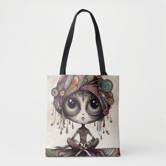 "Boho Gaze" Tote Bag by DAKimage (Front)