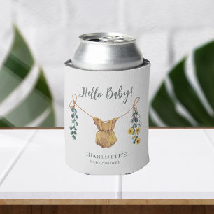 Boho Gender Neutral Baby Shower Favors Can Cooler