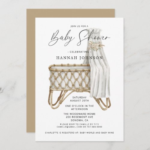 Boho Gender Neutral Baby Shower Invitation