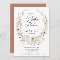 Boho Gender Neutral Baby Shower Invitation