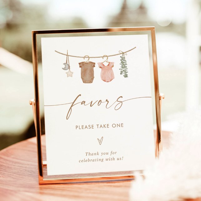 Boho Gender Reveal Favors Sign | Favors Sign (Creator Uploaded)