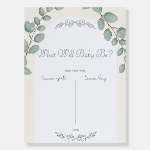 Boho Gender Reveal Vote Board