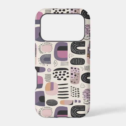 Boho Geometric Abstract Pattern iPhone 17 Pro Case