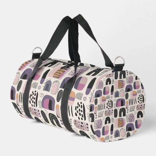 Boho Geometric Abstract Pattern Duffle Bag