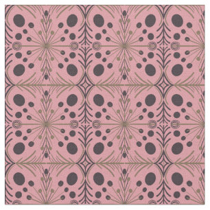Boho Geometric Arrow Pink Pattern Fabric