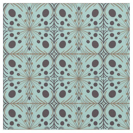 Boho Geometric Arrow Turquoise Pattern Fabric