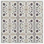 Boho Geometric Arrow White Pattern Fabric