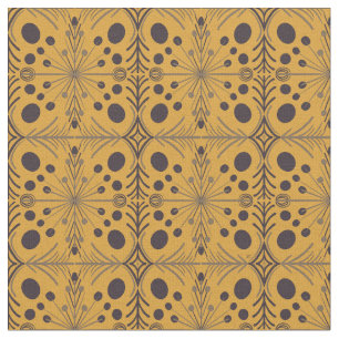Boho Geometric Arrow Yellow Pattern Fabric