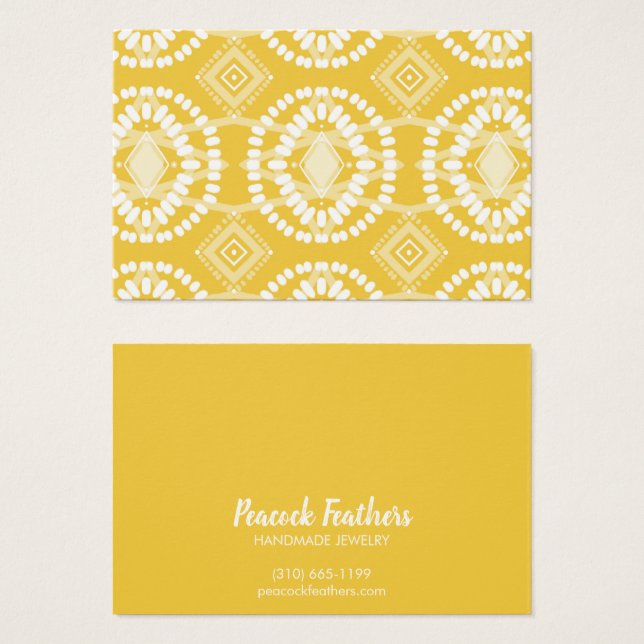 Boho Geometric Earring Necklace Jewelry Display (Front & Back)