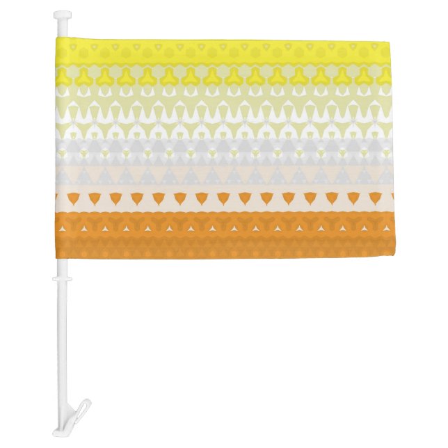 Boho Geometric Funky Abstract Maverique Pride Flag (Front)