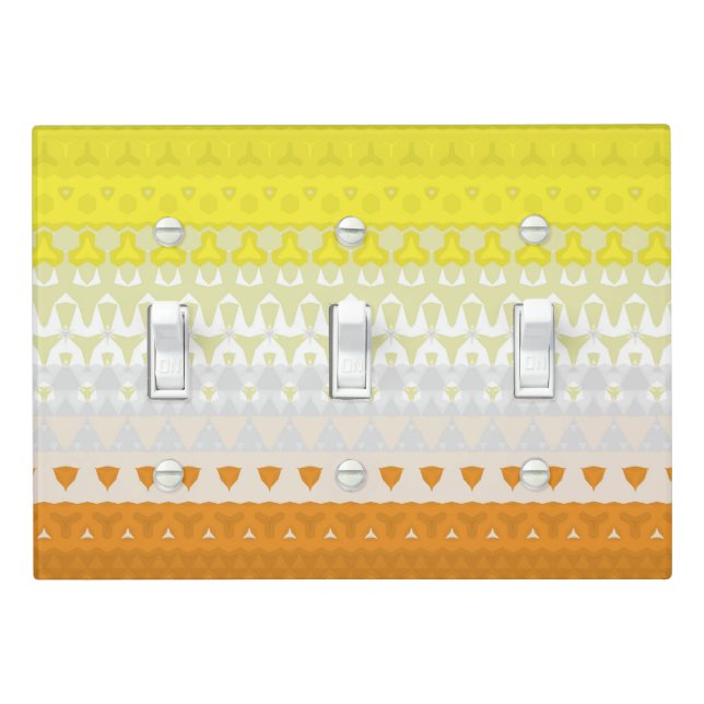 Boho Geometric Funky Abstract Maverique Pride Flag Light Switch Cover (In Situ)