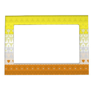Boho Geometric Funky Abstract Maverique Pride Flag Magnetic Frame