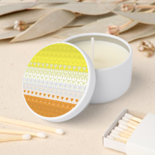 Boho Geometric Funky Abstract Maverique Pride Flag Mini Candle Favors