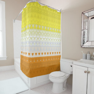 Boho Geometric Funky Abstract Maverique Pride Flag Shower Curtain