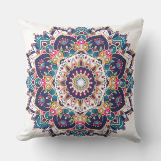 Boho Geometric Mandala 🌸 for decor Throw Pillow