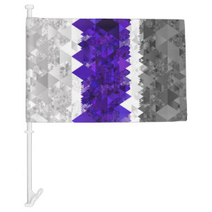 Boho Geometric Mod Retro Greygender Pride Flag