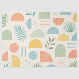 Boho Geometric Tropical  Tissue Paper
