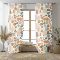 Boho Giraffe Skin Print Curtain | Exotic