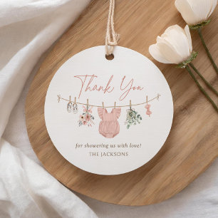 Boho Girl Baby Clothes Baby Shower Favor Tags