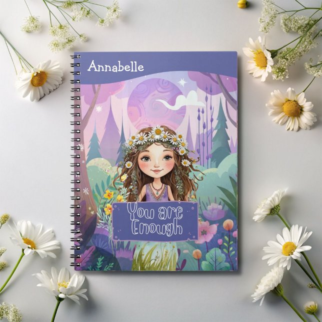 Boho Girl Blue "You are Enough" Notebook (Creator Uploaded)